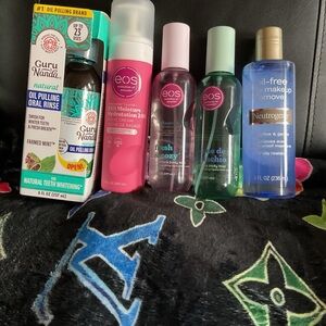 Eos combo with Neutrogena Oil-Free Makeup Remover and EOS Skincare Collection